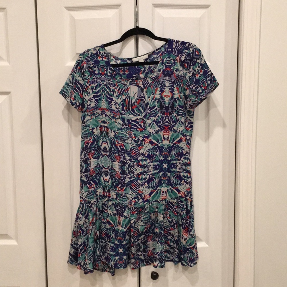 Piperlime collection sheer mini dress 100% SILK
